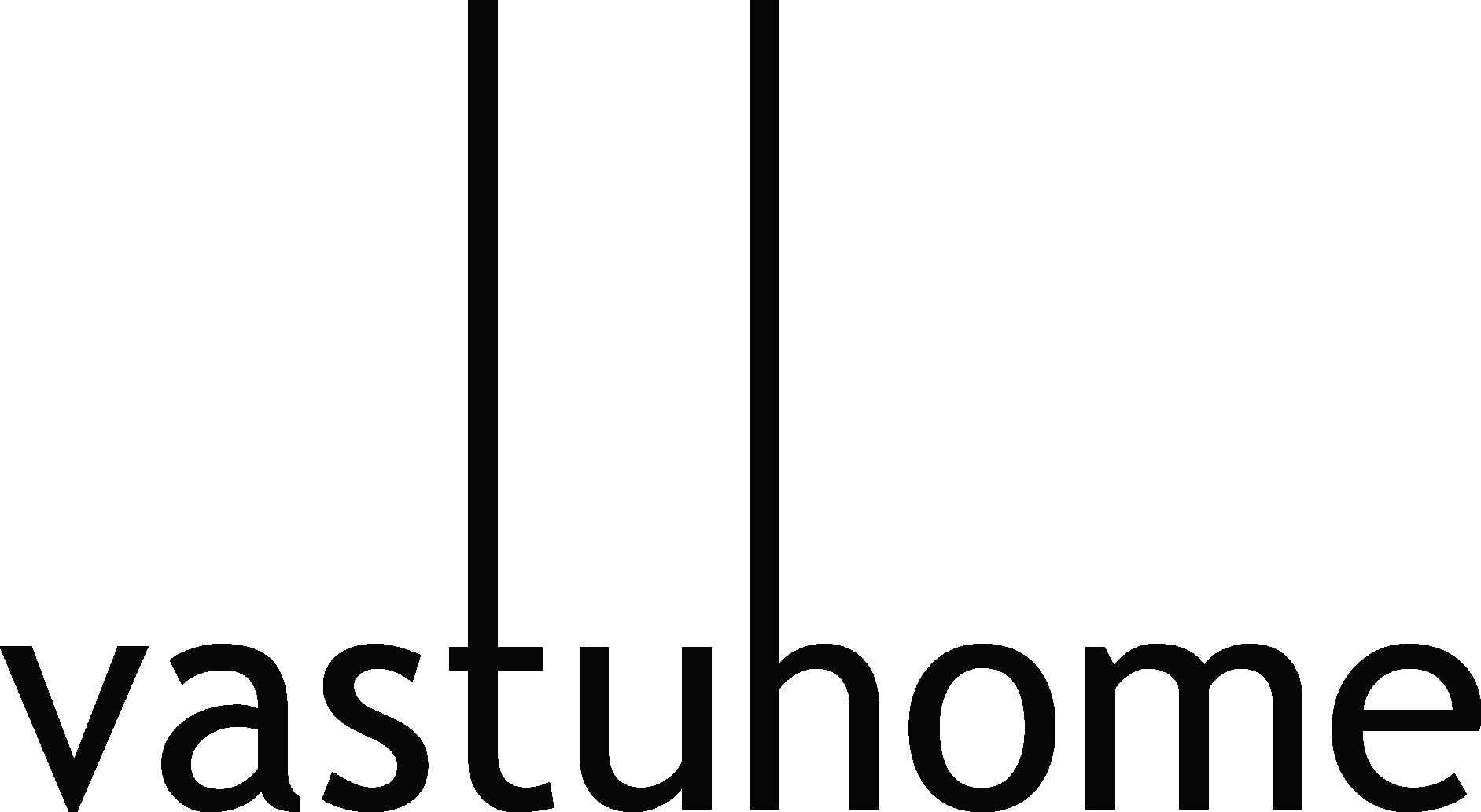 VastuHome Living Furniture Black Logo Vector Logo